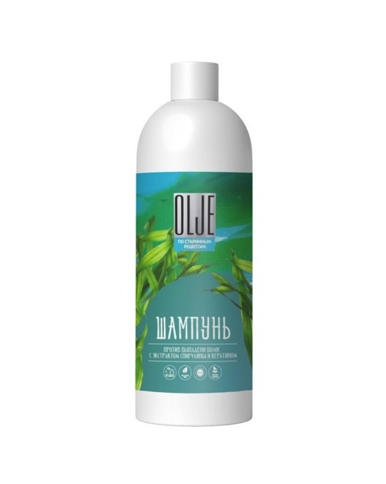 OLJE / Натуральный шампунь против выпадения волос с экстрактом концентрата спирулины и кератина 1000 мл в Туле