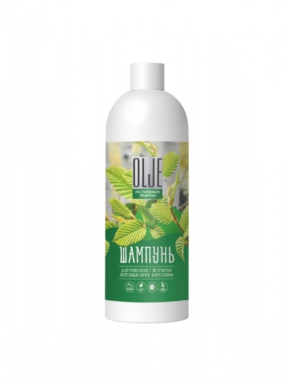 OLJE Натуральный шампунь для сухих волос с экстрактом березовых почек и кератином 1000 мл в Туле